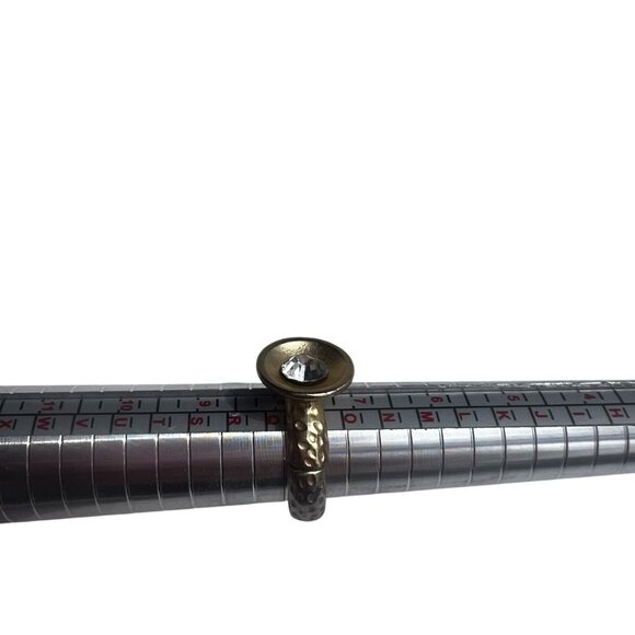 Gold Fashion Jewelry Ring With A Stretch Band Vintage - Picture 5 of 7